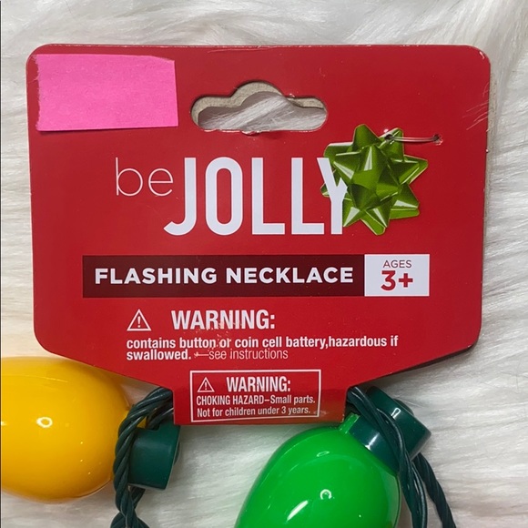 2-Sets for $8 🟢Flashing🔴 Christmas Bulb Necklace, by beJolly, NWT & Battery - Picture 3 of 6